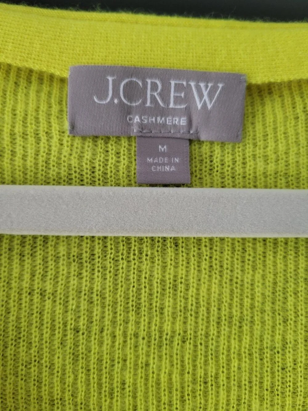 J. Crew Cashmere Yellow Cropped Cardigan Size M